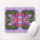 Happy Moederdag mousemat met crocussen Muismat (Met muis)