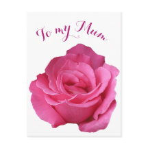 Happy Moederdag Mum hot pink roos floral