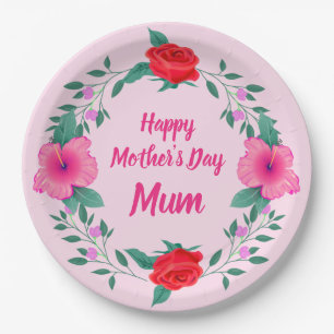 Happy Moederdag Mum - Naam wijzigen Moeder Word Papieren Bordje