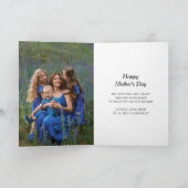 Happy Moederdag MUMMY pastelvlinders foto Feestdagen Kaart (Binnen)