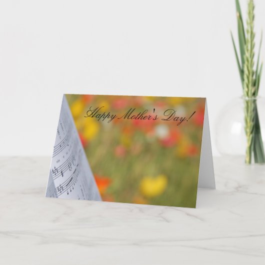 Happy Moederdag Music Kaart (Voorkant)