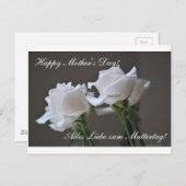 Happy Moederdag - Muttertag - Roos Briefkaart (Voorkant / Achterkant)