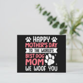 Happy Moederdag naar de wereld beste hond mama (Staand voorkant)