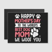 Happy Moederdag naar de wereld beste hond mama (Voorkant / Achterkant)