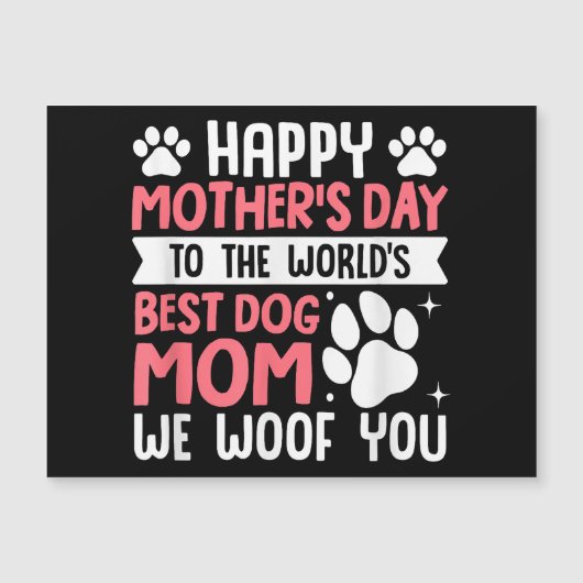 Happy Moederdag naar de wereld beste hond mama (Voorkant)