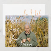 Happy Moederdag, nana, oma simpel 1 foto Feestdagenkaart (Voorkant / Achterkant)