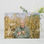 Happy Moederdag, nana, oma simpel 1 foto Feestdagenkaart (Staand voorkant)