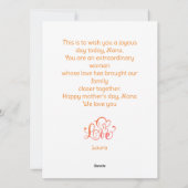 Happy Moederdag, nana, oma simpel 1 foto Feestdagenkaart (Achterkant)