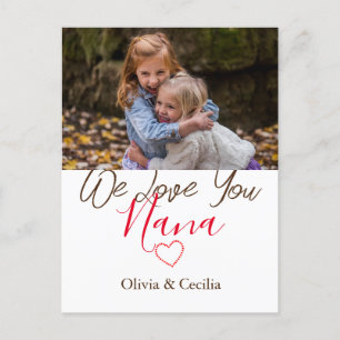 Happy Moederdag, nana, oma, simpele foto Feestdagenkaart