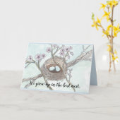 Happy Moederdag - Nest Kaart (Gele Bloem)