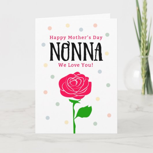Happy Moederdag, Nonna, je bedoelt alles Kaart (Voorkant)