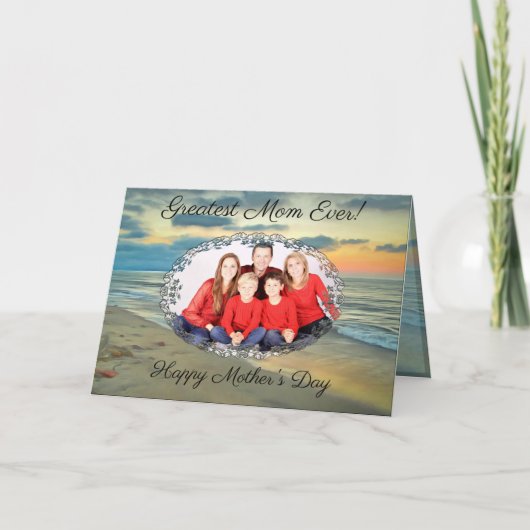 Happy Moederdag Ocean Sunset 0735 Kaart (Voorkant)