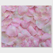 Happy Moederdag of Jouw tekst Roze Rozenblaadjes Cadeaupapier (Vlak)