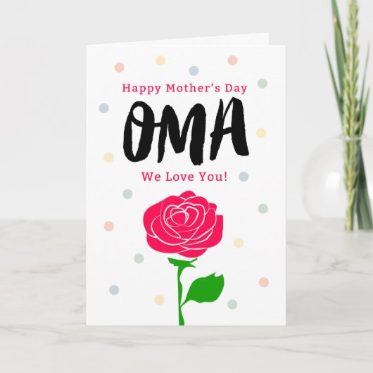 Happy Moederdag, Oma, je bedoelt alles Kaart (Voorkant)