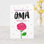 Happy Moederdag, Oma, je bedoelt alles Kaart (Gele Bloem)