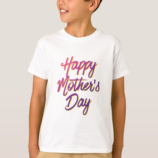 Happy Moederdag on Boys T-Shirt (Voorkant)