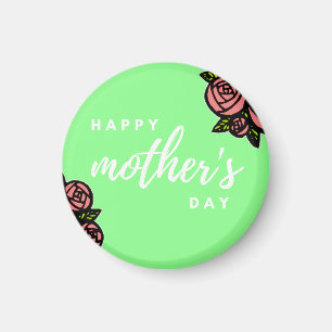 Happy moederdag on green magneet