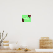Happy moederdag on green poster (Keuken)