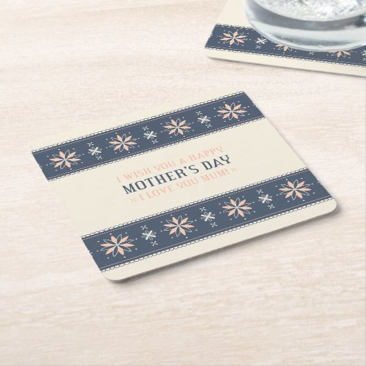  Happy Moederdag | ONDERZETTER (Schuin)