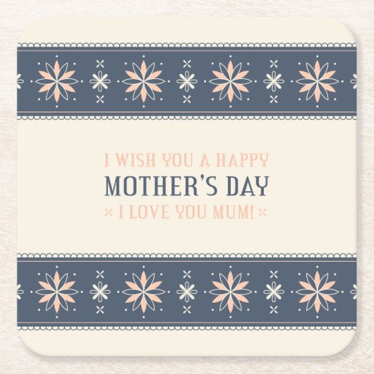  Happy Moederdag | ONDERZETTER (Voorkant)