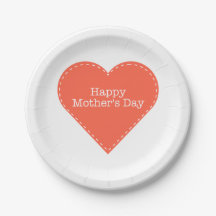 Happy Moederdag Oranje Heart