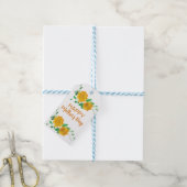 Happy Moederdag Oranje Rozen Floral Gift Labels Cadeaulabel (Met Touw)