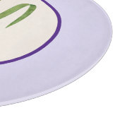 Happy Moederdag Paarse Irises World's Best Mam Snijplank (Hoek)