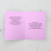 Happy Moederdag Paarse Phalaenopsis Orchidee Kaart (Binnen)