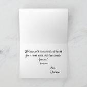 Happy Moederdag Pansies Wenskaart Kaart (Binnen)