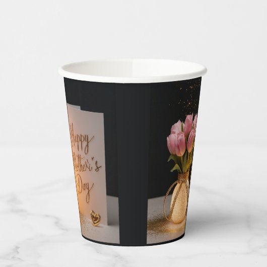 Happy Moederdag Papieren Bekers (Links)