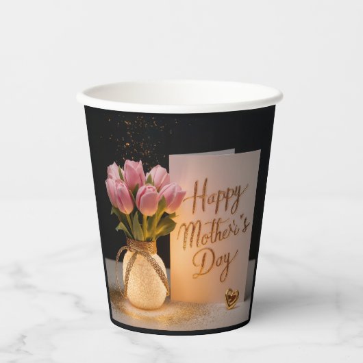 Happy Moederdag Papieren Bekers (Voorkant)