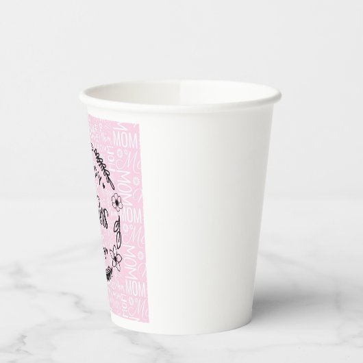 Happy Moederdag Papieren Bekers (Links)