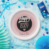 Happy moederdag papieren bordje (Feest)