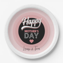 Happy moederdag papieren bordje