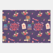 Happy Moederdag Pattern Inpakpapier Vel (Voorkant 2)