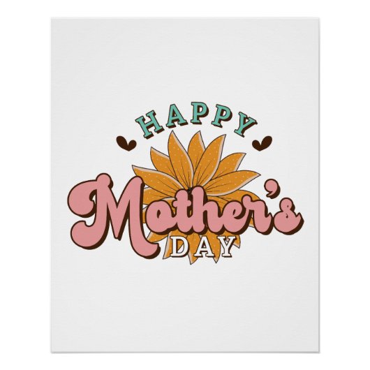Happy Moederdag Perfect Poster (Voorkant)