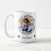 Happy Moederdag Personalized Pet Photo Dog mama Koffiemok (Links)