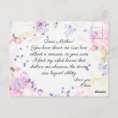 Happy Moederdag Persoonlijke foto Briefkaart (Achterkant)