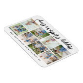 Happy Moederdag Photo Collage Custom White Magneet (Rechterzijde)