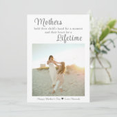 Happy Moederdag Photo Feestdagenkaart (Staand voorkant)