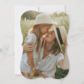 Happy Moederdag Photo Gold Pink Peony Floral Feestdagenkaart (Achterkant)