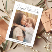 Happy Moederdag Photo Minimalist Kaart