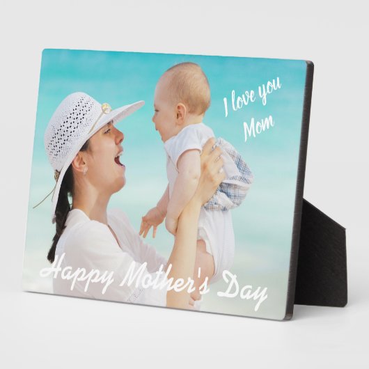 Happy Moederdag Photo Tabletop Easel Fotoplaat (Zijkant)