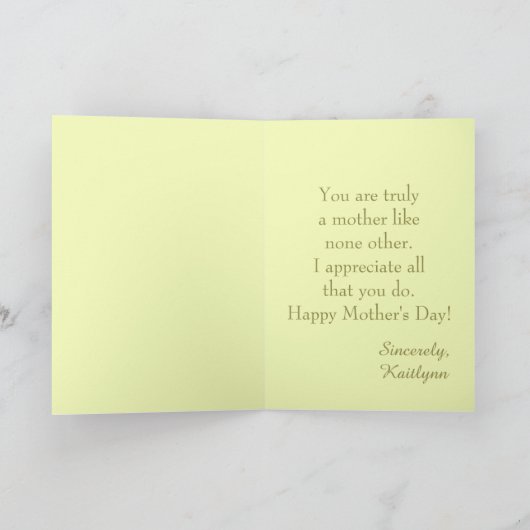 Happy Moederdag Piano Kaart (Binnen)