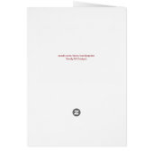 Happy Moederdag Pink Floral 5x7 kaart (Achterkant)