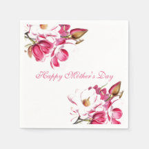Happy Moederdag Pink Floral script