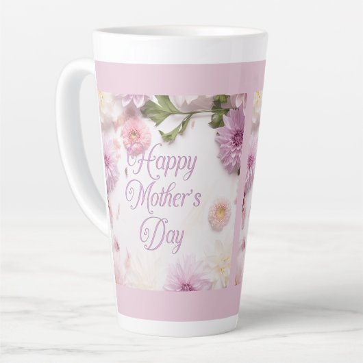 Happy Moederdag Pink Latte Mok (Linkerhoek)