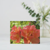 Happy Moederdag Pink Roses Briefkaart (Staand voorkant)
