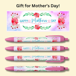 Happy Moederdag Pink Zwarte Inkt Pen