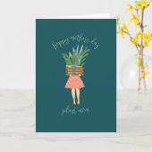 Happy Moederdag Plant mama Kaart (Gele Bloem)